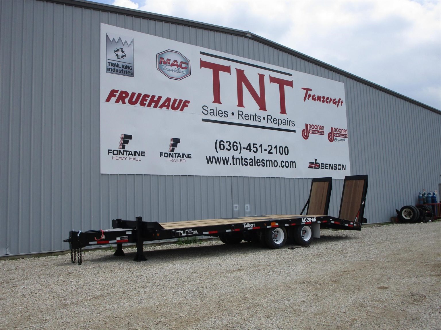 2024 TALBERT AC20AR 20 Ton Tag Trailer w/ Air Ramps